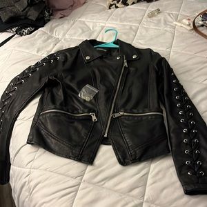 Bebe Awsome faux leather coat!!